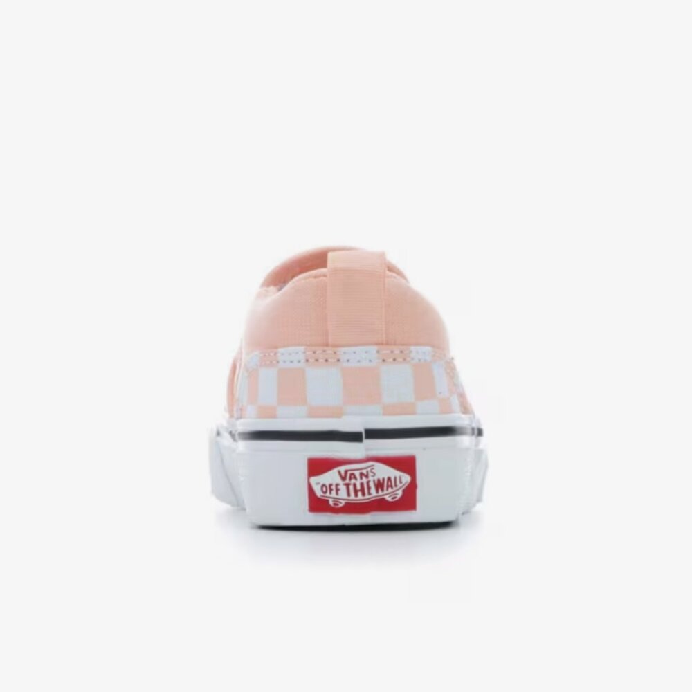 NWB, KIDS' Vans Little Girl Size 2, Asher Slip-On Skate Shoes, Powder Pink - Picture 5 of 7